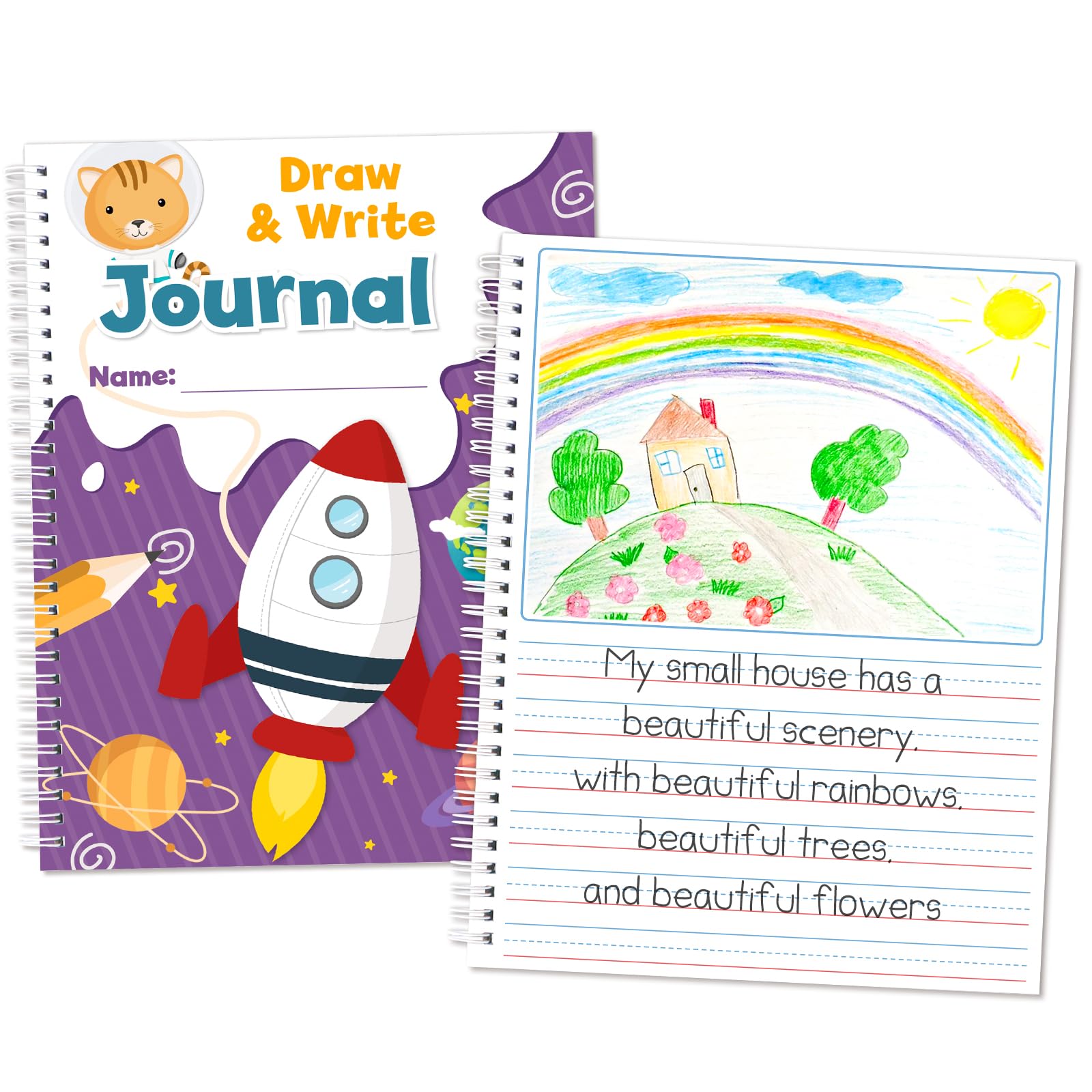 Snapklik.com : Auchq Draw And Write Journal For Kids, 60 Composition ...