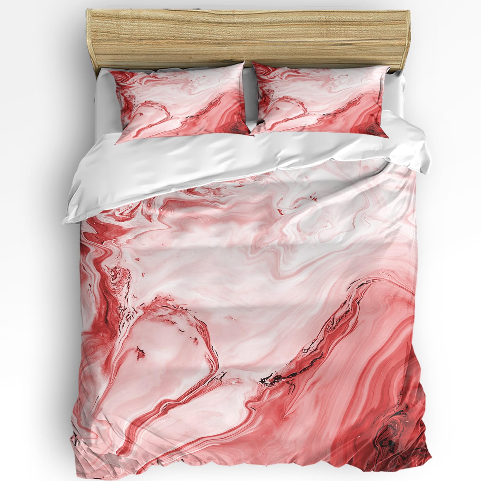 Parure de lit 240x220 marbre rouge pour transformer la chambre des enfants et ados avec style