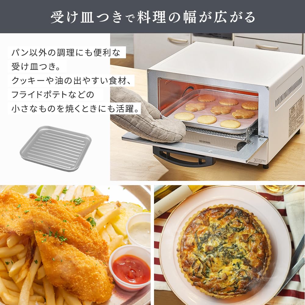IRIS オーブントースター ホワイト EOT-032-CW デンキチWeb / アイリスオーヤマ IRIS OHYAMA オーブントースター 4枚