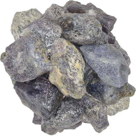 Digging Dolls: 3 lbs of Iolite Rough Stones from India - Raw Rocks Perfect for Tumbling, Lapidary Polishing, Reiki, Crystal Healing and Crafts!