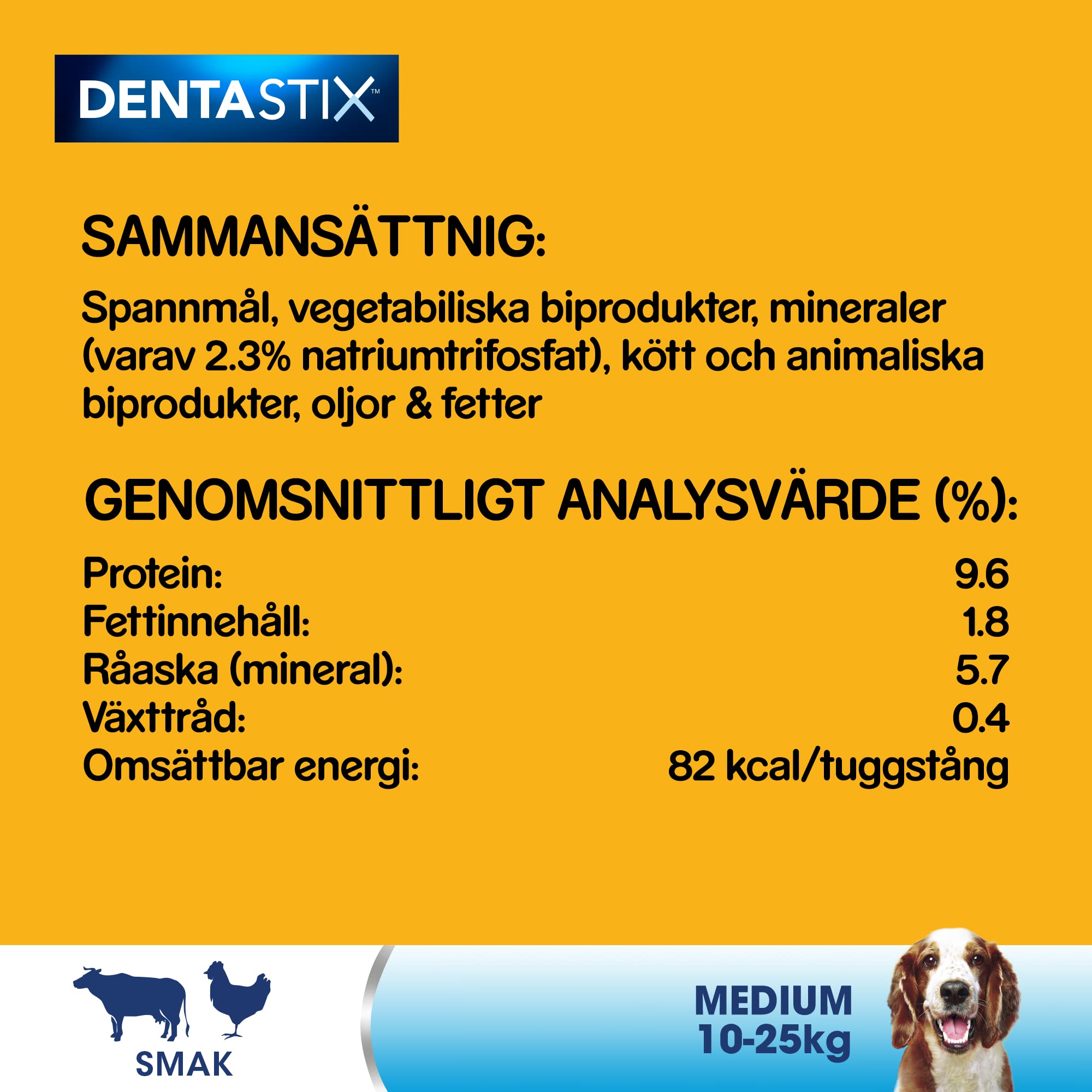 Pedigree Dentastix Snack pour l'hygiène buccale pour chien moyen de 10 à 25 kg, 180 g, 112 pièces, 28 unités, lot de 4
