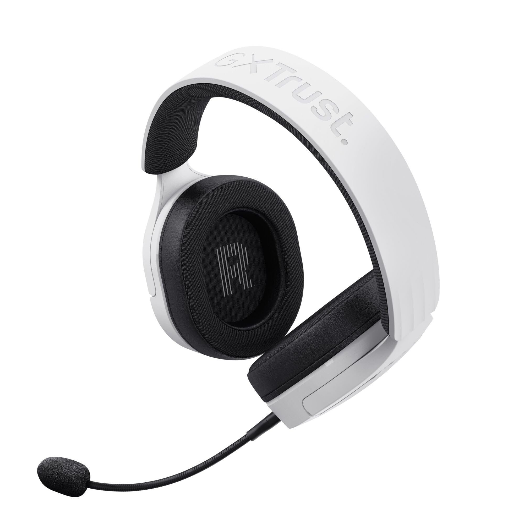 GXTrust 491W Fayzo Cuffie Gaming Wireless Bluetooth + 2.4 GHz, Audio Surround 7.1, Batteria da 22 Ore, 35% Plastica Riciclata, RGB Cuffie Bluetooth Over Ear PC PS5 PS4 Switch - Bianco