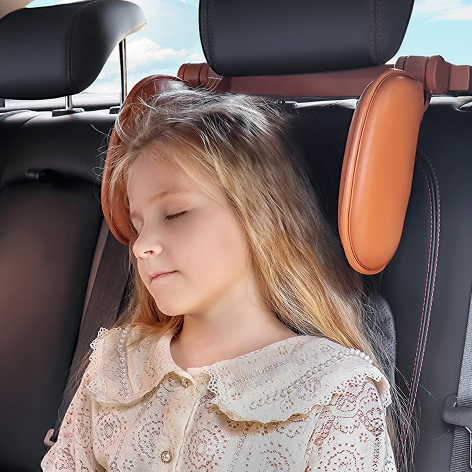 Support de tête pour siège de voiture | Appui-tête ergonomique en forme de U, support de tête de siège de voiture sans danger pour la tête de siège de voiture prend de l'espace pour enfants et adultes