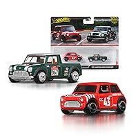 Hot Wheels Premium Car Culture, Set da 2 veicoli da collezione in scala 1:64