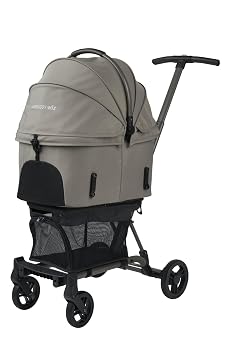 AIRBUGGY WIZ X VINTAGE KHAKI Air Buggy with X wizx Lightweight Compact Pet Cart