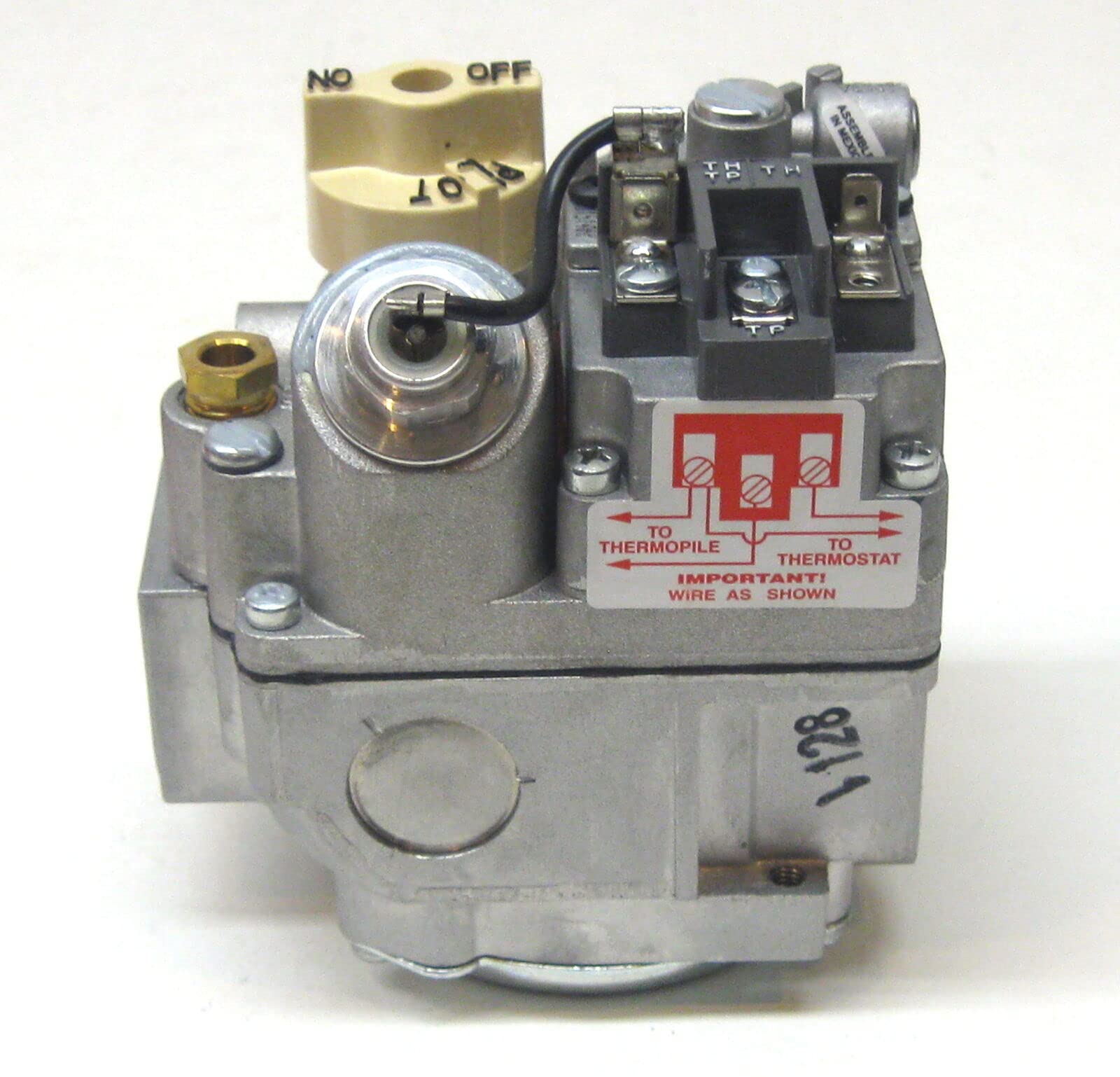 Gas Valve, NAT/LP, Standing Pilot, 350 to 850mV DC, 0 in to 14 in wc, Mfr: WT8840B1000/U-A