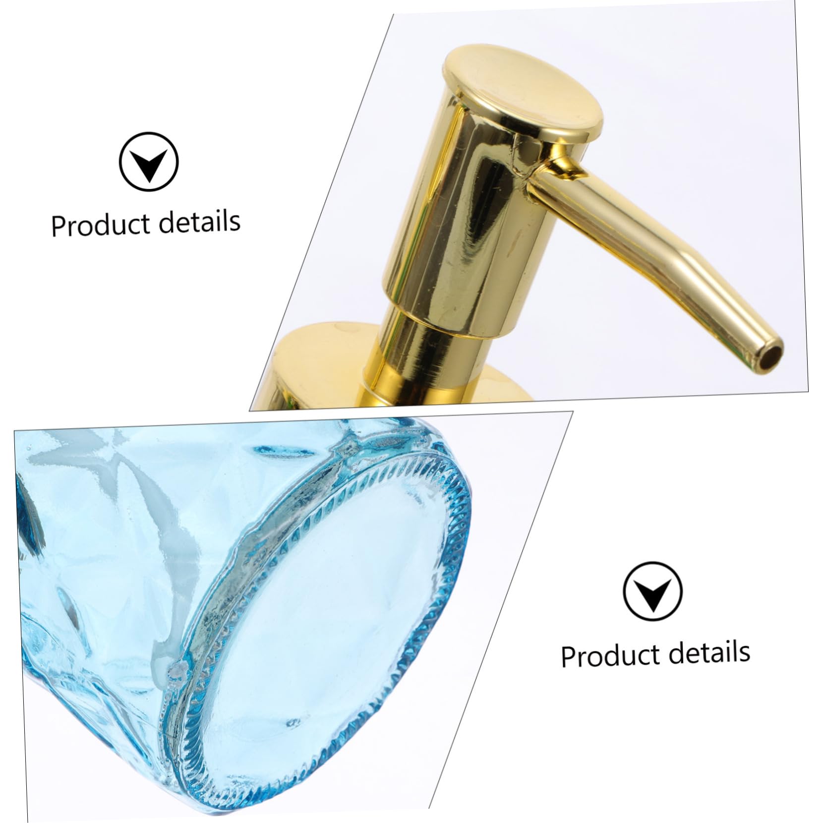 IMIKEYA 3piezas Botellas de Vidrio con Pulsador Botella de Champú para Baño Soporte para Almacenar Champú para Baño