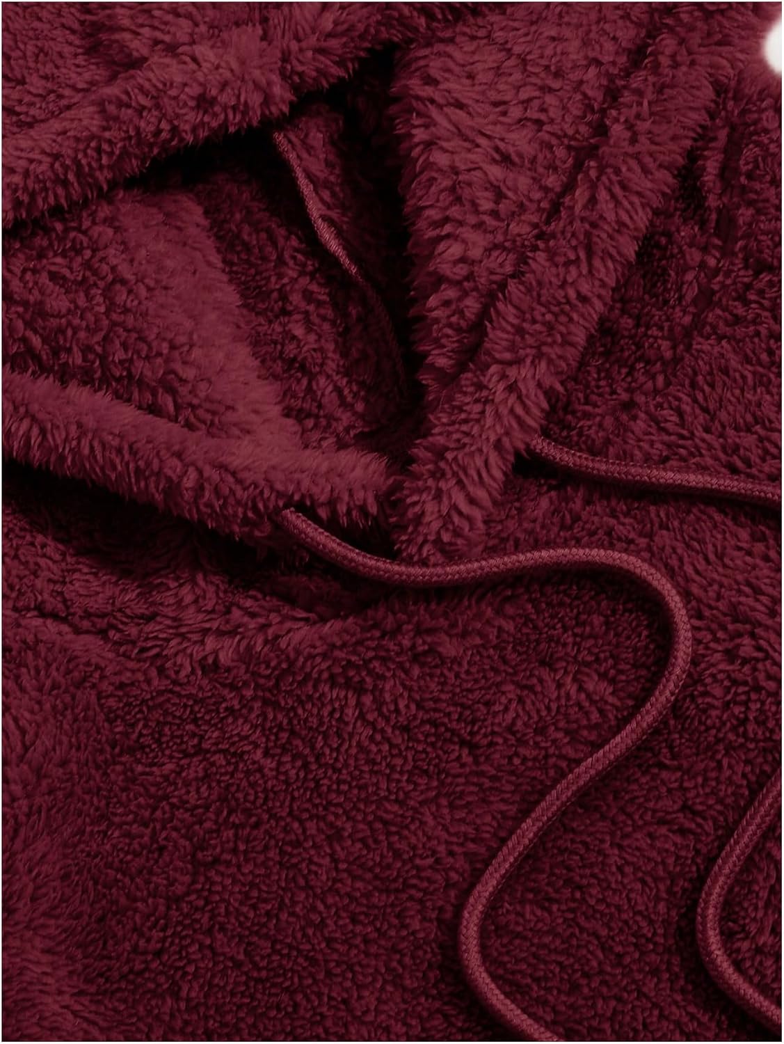 Verdusa Men's 2 Piece Tracksuit Sets Fleece Fuzzy Hooded Sweatshirt and Shorts