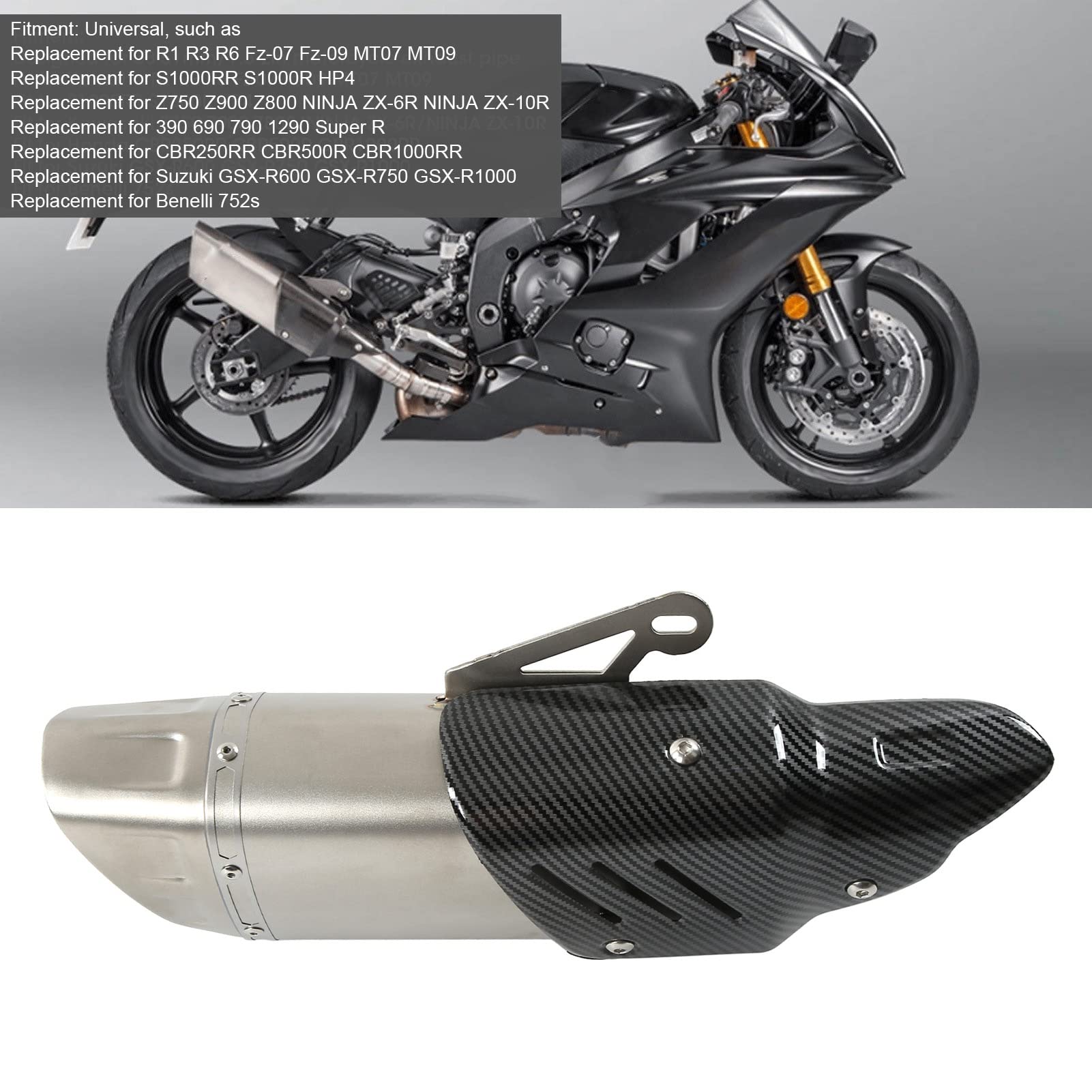 Amazon | XTevu カーボン ファイバー スタイル オートバイ