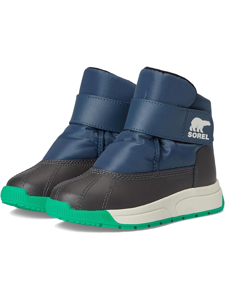 Blue SOREL Whitney III Strap Mid Waterproof (Little Kid)