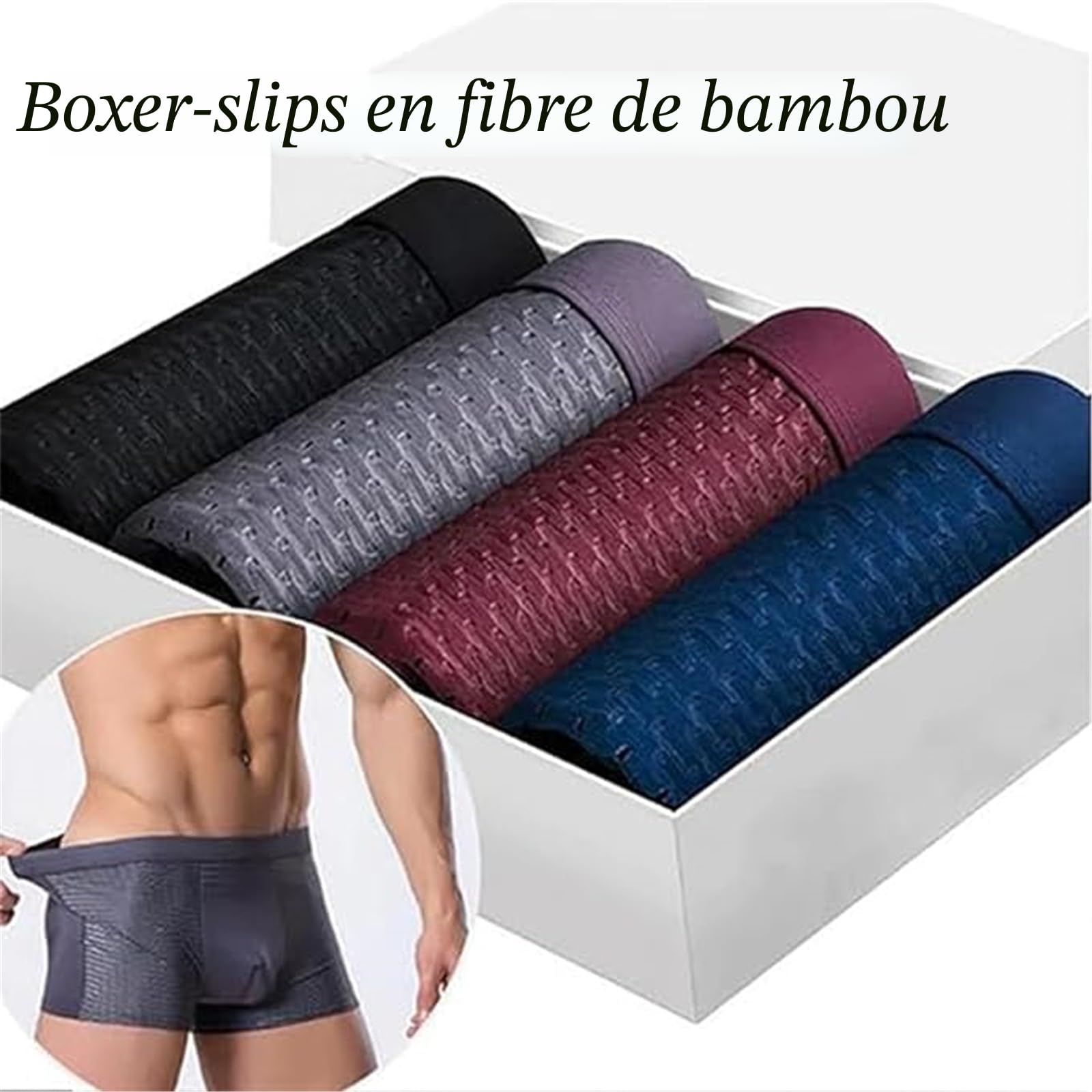 Deysen Boxhero Boxer en fibre de bambou pour homme, doux et respirant, pour un confort tout au long de la journée