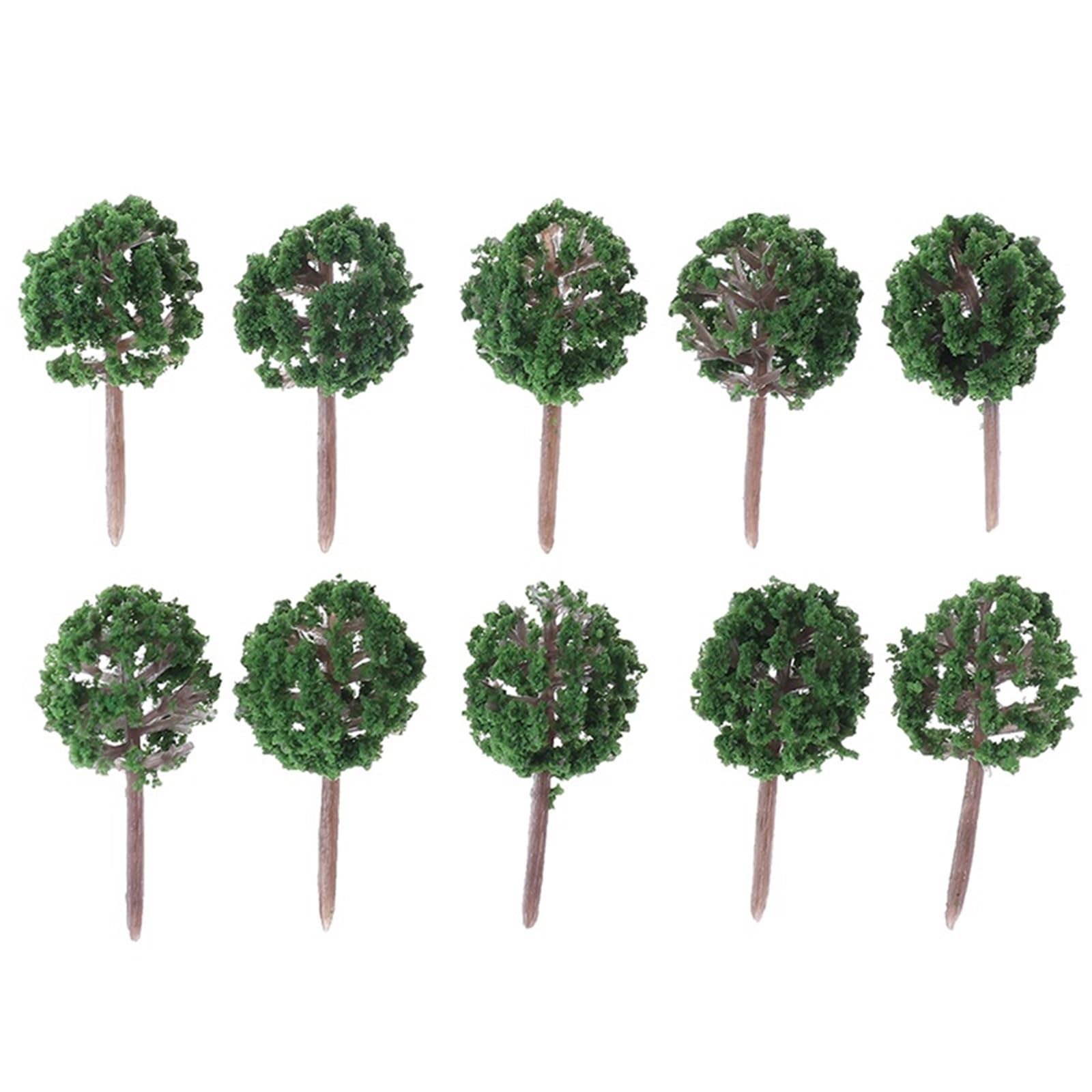 DUNSBY Model Trees 20pcs Ball-shaped Flower Model Trees Landscape Train Layout Garden Scenery Miniature(3.5cm)