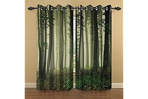 Baocicco Misty Forest Curtains: Ethereal Greenery at Your Fingertips