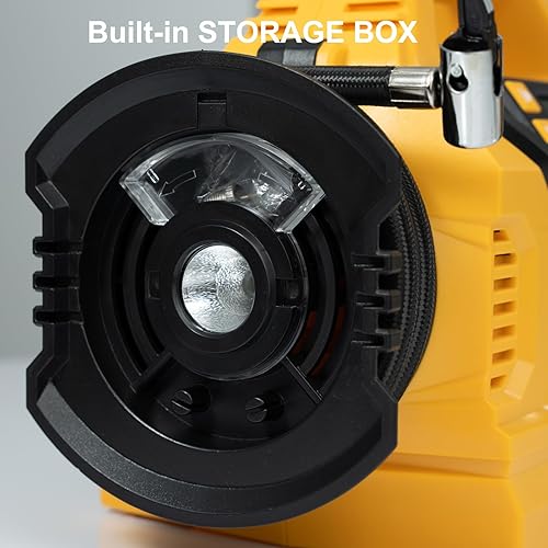 Miniatura 8 de MaxMore Inflador/desinflador portátil de neumáticos compatible con batería DeWalt 20V (solo herramienta), bomba de compresor de aire inalámbrica