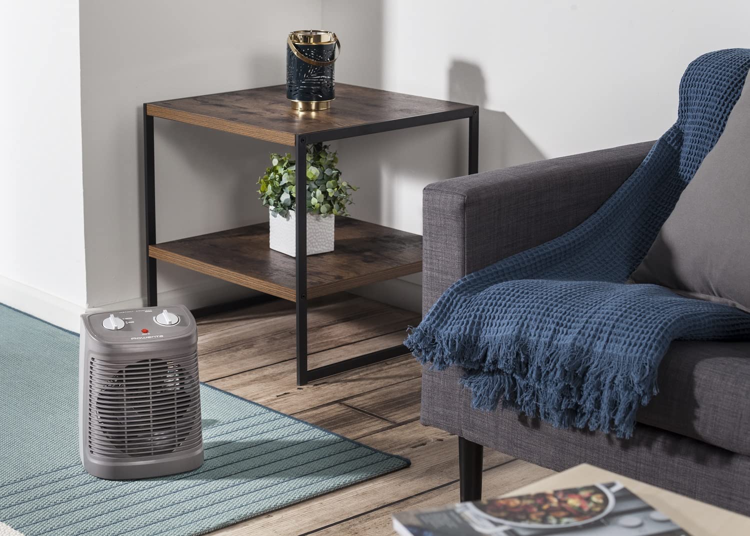 Rowenta Instant Comfort Compact Termoventilatore personale, Modalità 2Power, Silenzioso, Compatto, Facile da trasportare e riporre, Spegnimento automatico di sicurezza SO2320F2