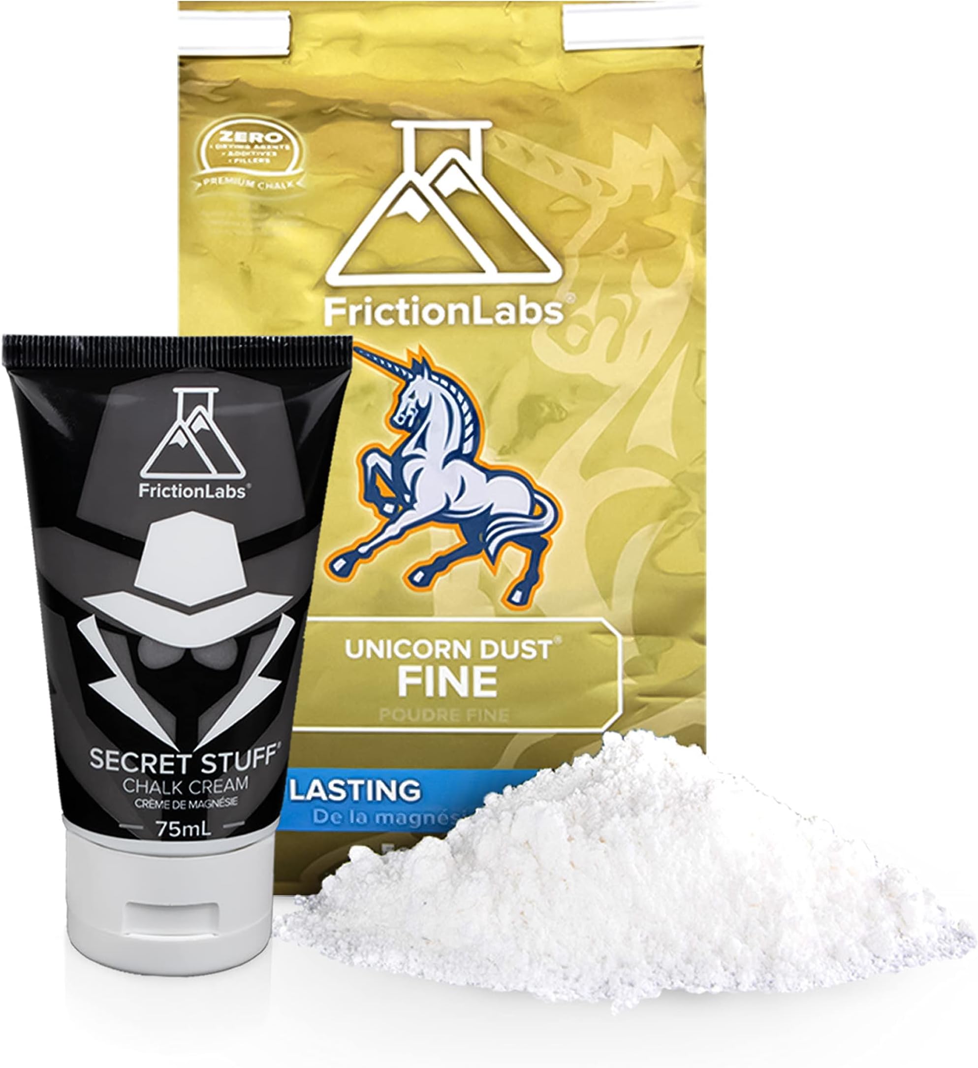 Friction LabsLiquid Chalk + Loose Chalk Bundle | Unicorn Dust 5oz + Secret Stuff Liquid Chalk.