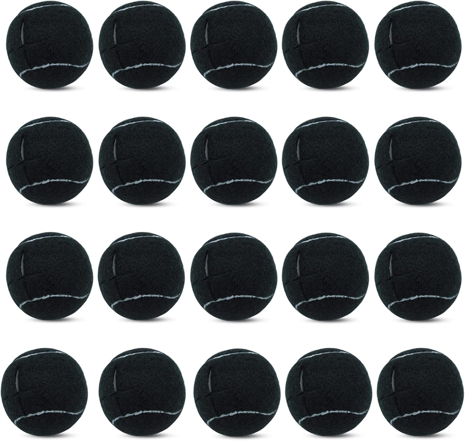 Magicorange 20 PCS Precut Walker Tennis Balls for Walker/Furniture Legs Floor Protection, Heavy Duty Long Lasting Felt Pad Glide Coverings (Black)