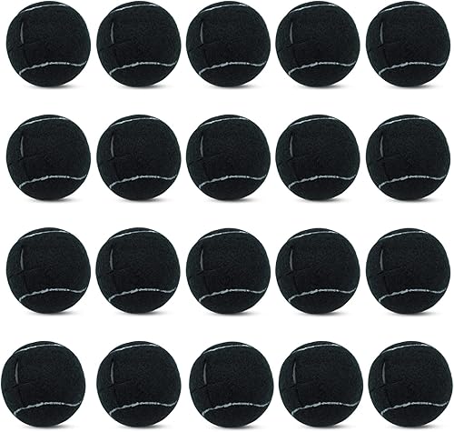 Vista 10 de Magicorange 20 pelotas de tenis precortadas para patas de caminante/muebles, protección del suelo, almohadillas de fieltro resistentes de larga Gris