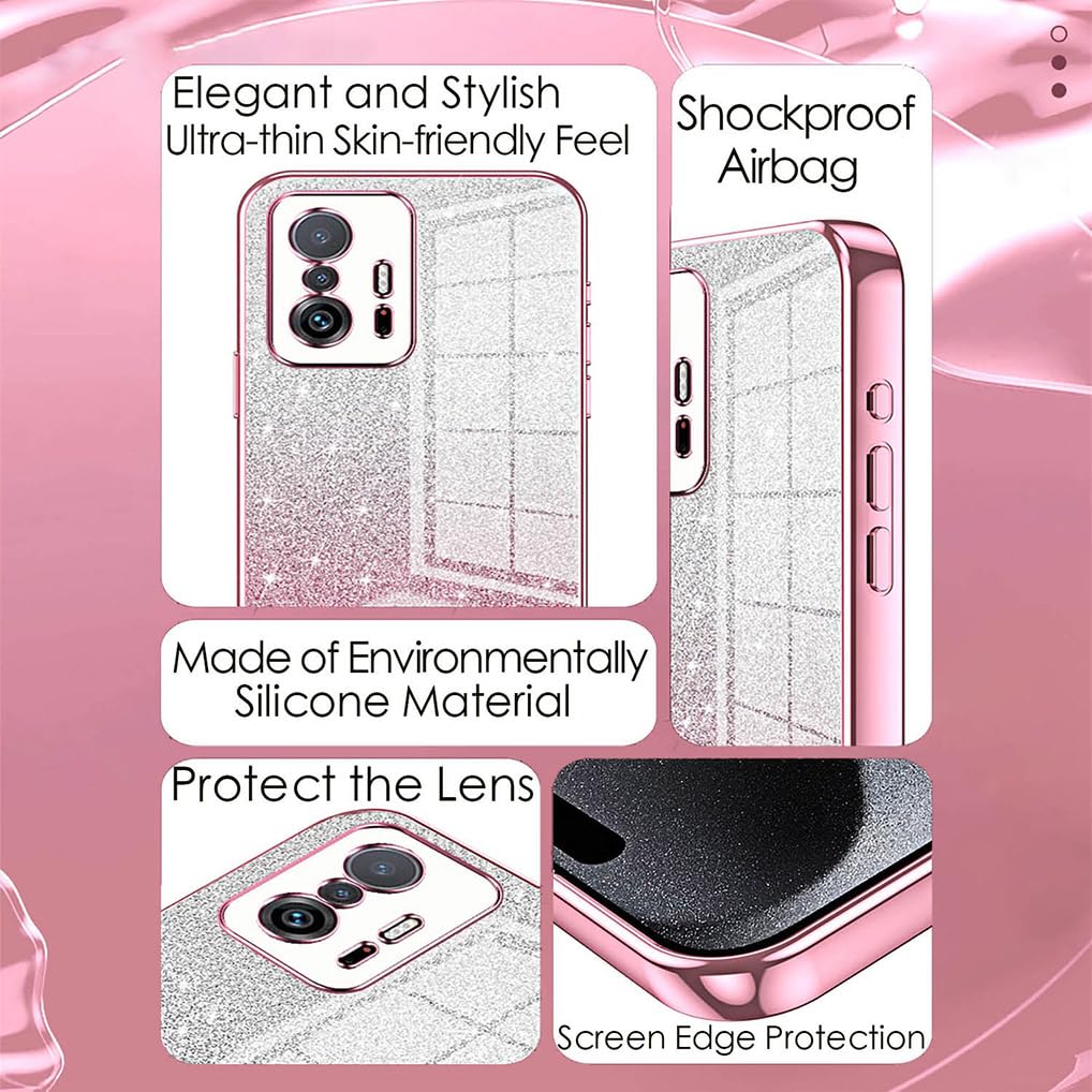 SEAHAI Cover per Xiaomi 11T PRO 5G/Xiaomi 11T 5G, Custodia Protettiva Ultra Sottile ed Elegante