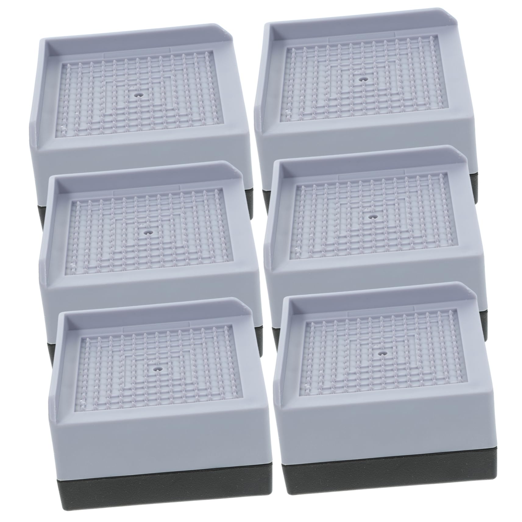 LALAFINA 6pcs Heavy Duty Furniture Risers Bed Supports for Tables and Chairs Prevents Scratches for Home and Dorm Use