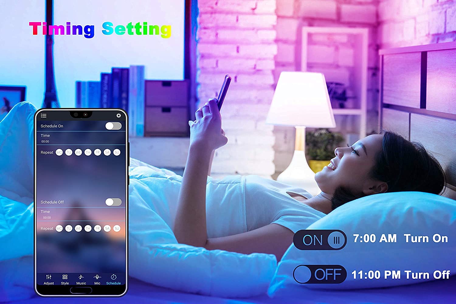 15m RGB LED Streifen Mit App & Fernbedienung – Perfekt Für Zimmerdekoration, TV-Hintergrund & Partybeleuchtung