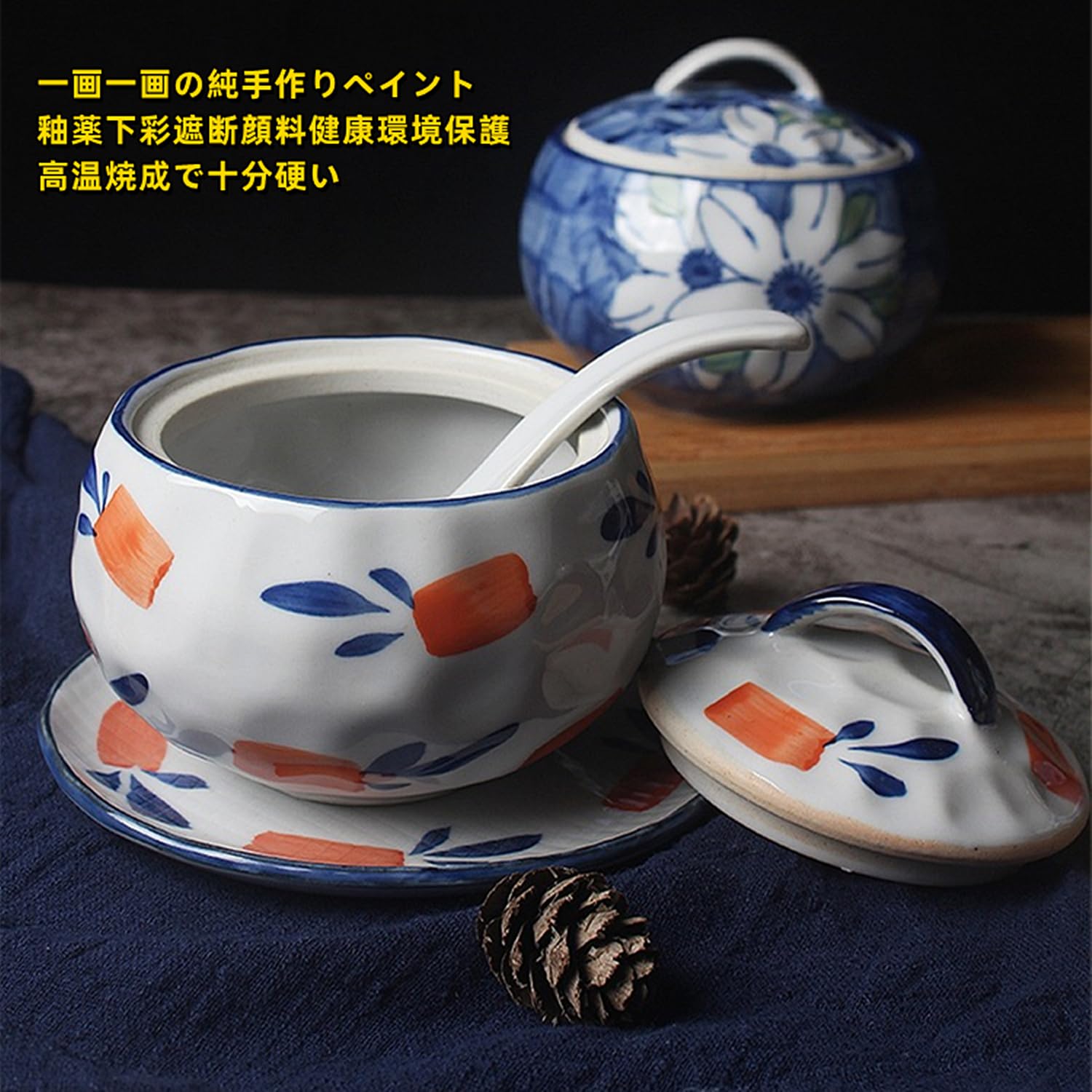 茶碗蒸しの器　蓋付き Amazon | Zxyler 有田焼 蓋付き蒸し碗 茶碗蒸し専用器 和風デザイン