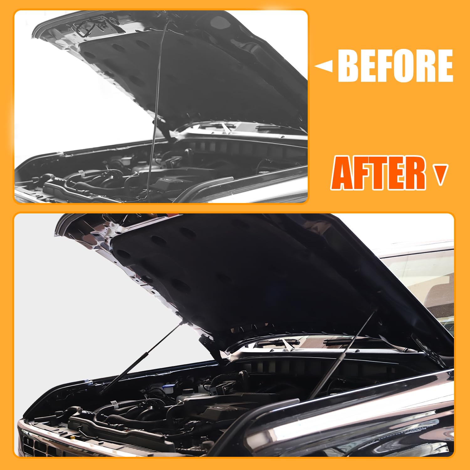 Mabett Front Bonnet Hood Lift Supports Upgraded Version For Ford