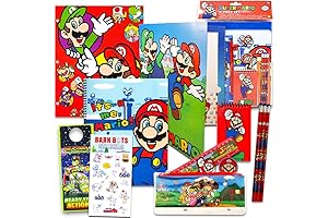 Nintendo Super Mario School Supplies Value Pack Bundle: Your Kid's Epic Back-to-School Companion