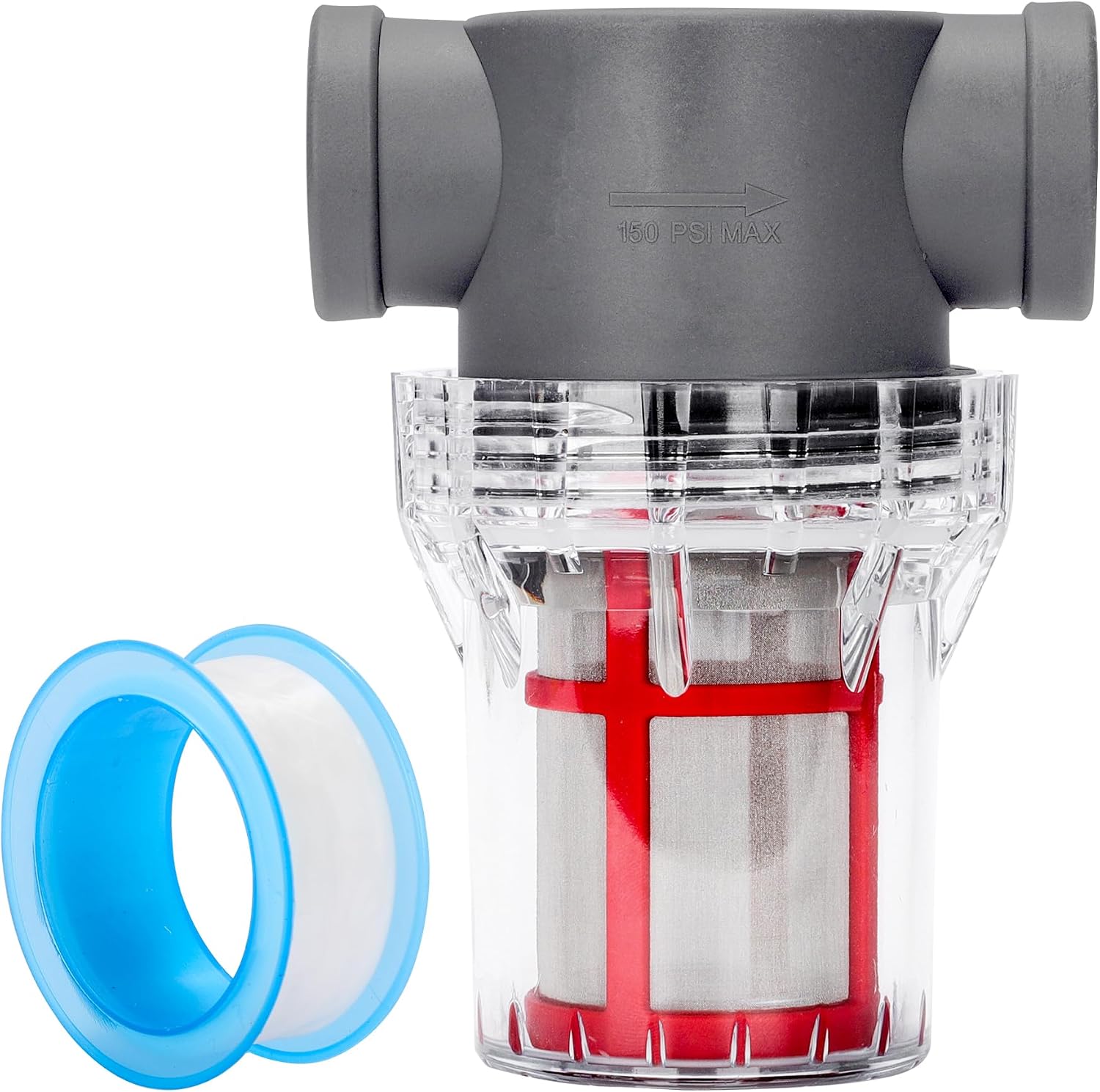 3/4'' Female NPT in-Line Strainer - Garden Hose Filter for High Pressure Washer, Sediment Filter with 200 Mesh Stainless Steel Screen (3/4'' 200 Mesh)