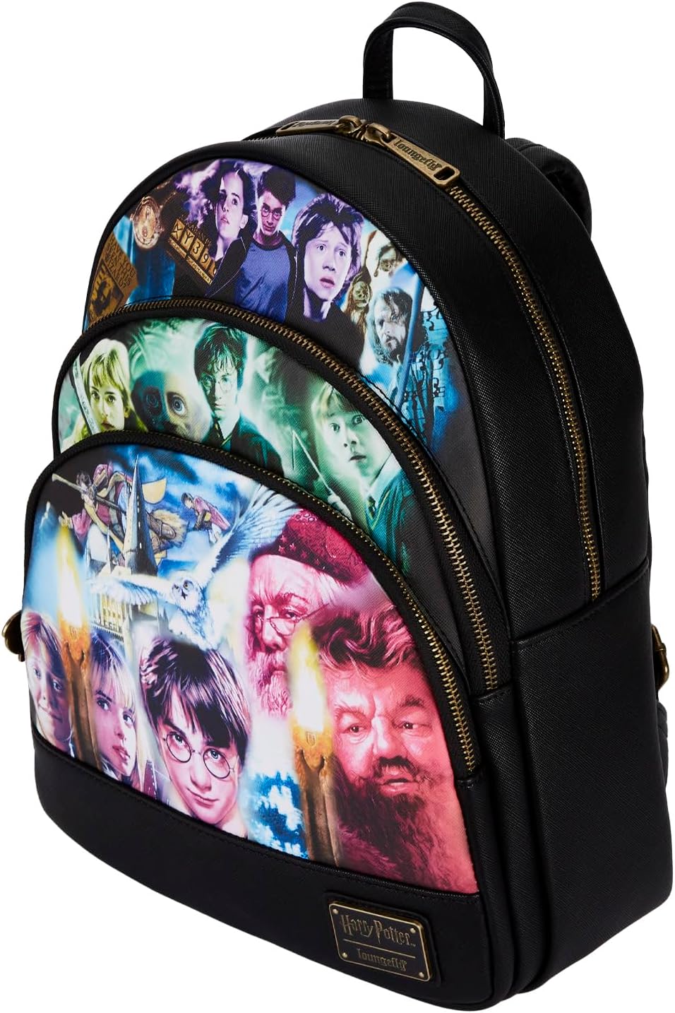Loungefly Harry Potter Trilogy Triple Pocket MINI Backpack - Image 7