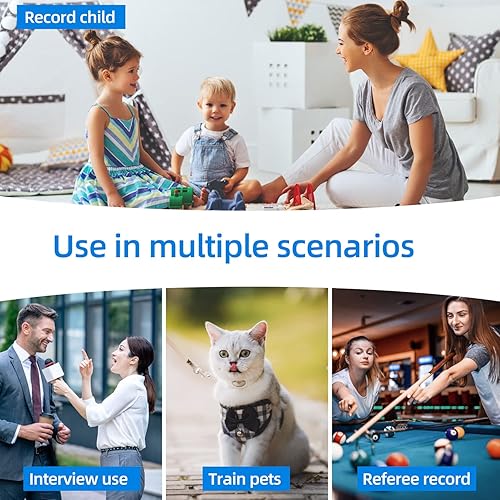 Miniatura 5 de CAMMHD - Cámara C2 4K montada en la cabeza, cámaras de video antivibraciones control de aplicación, batería de 2200 mAh funciona 5 horas, cámara