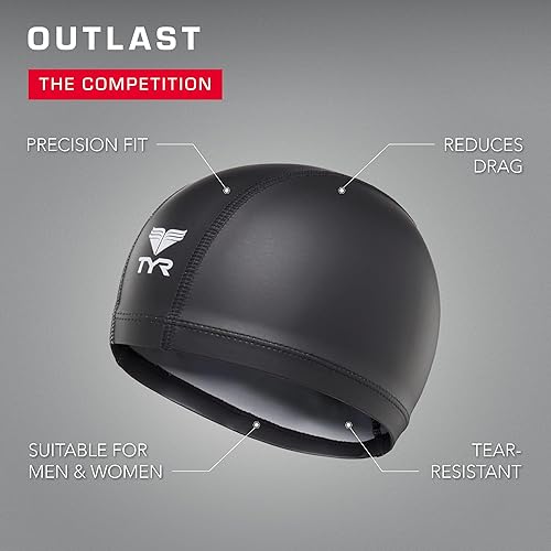 Miniatura 4 de TYR Warmwear - Gorra de silicona, color negro