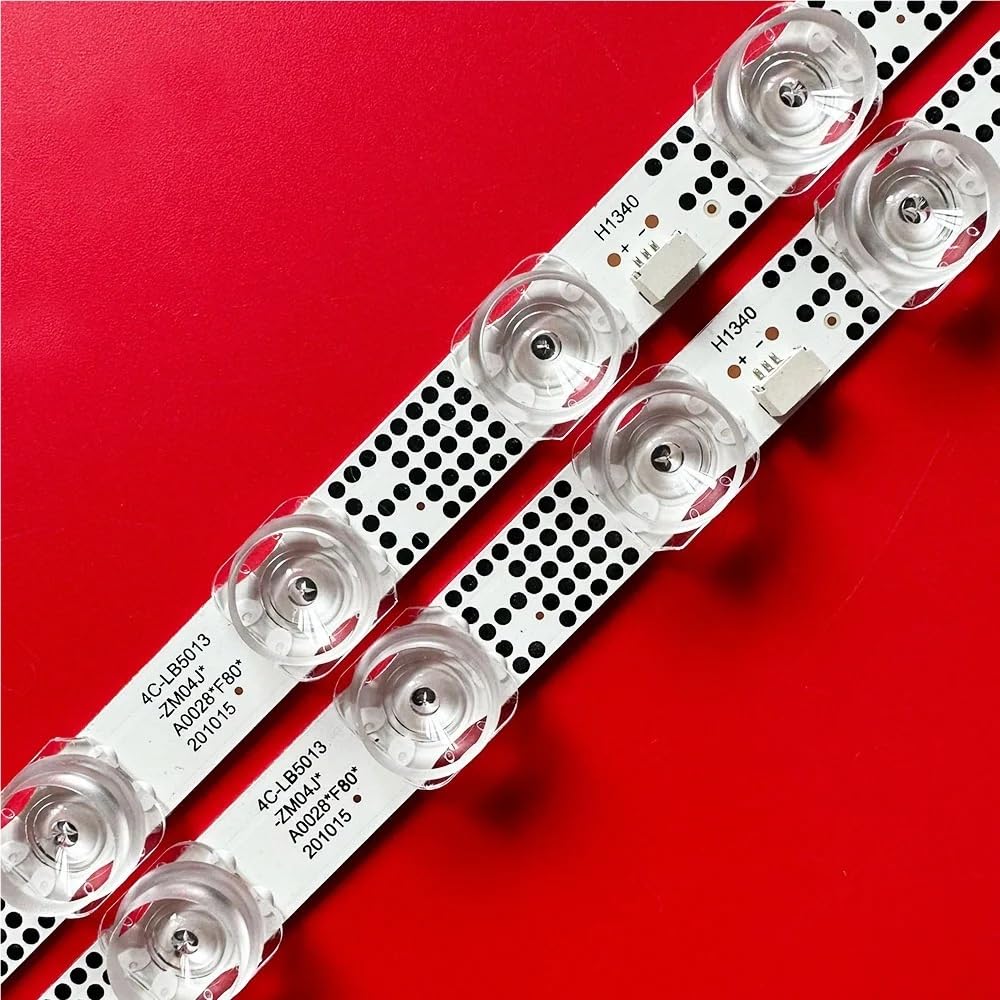 2/10 LED compatibles con 13 GIC50LB45_3030F2.1D 4C-LB5013-ZM06J TCL 50L8 50F9 50G61 50S525 50S435 50S43 50A3 Tira de luz para TV(2PCS(1TV))