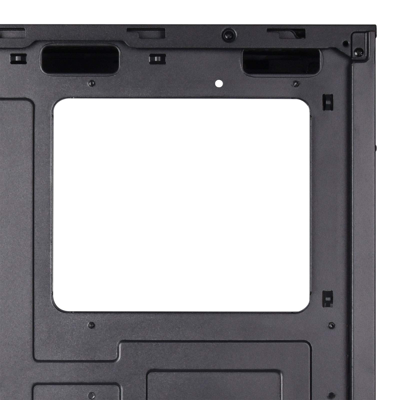 Silverstone SST-PS14B-E - Caja de Torre ATX de Precision, Panel Lateral de Vidrio Templado Ahumado, Negro