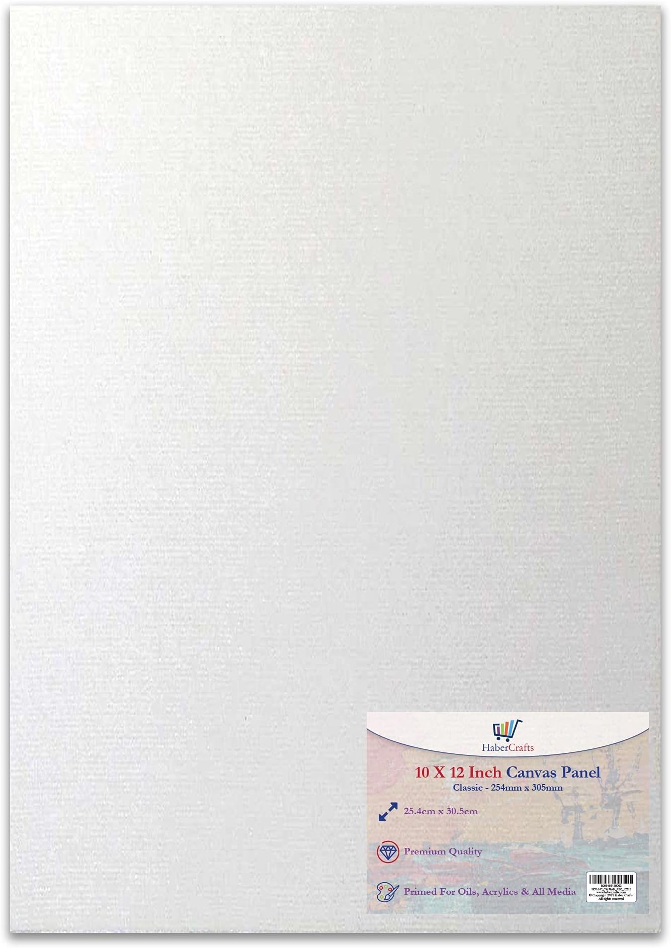 10 X 12” Canvas Panel Stretched Blank Canvas Board Primed Artist Boards 100% Cotton for Oil Paint Acrylic Painting Mixed Media White Canvases Painting Panel (10x12 Inch - 1 Board)