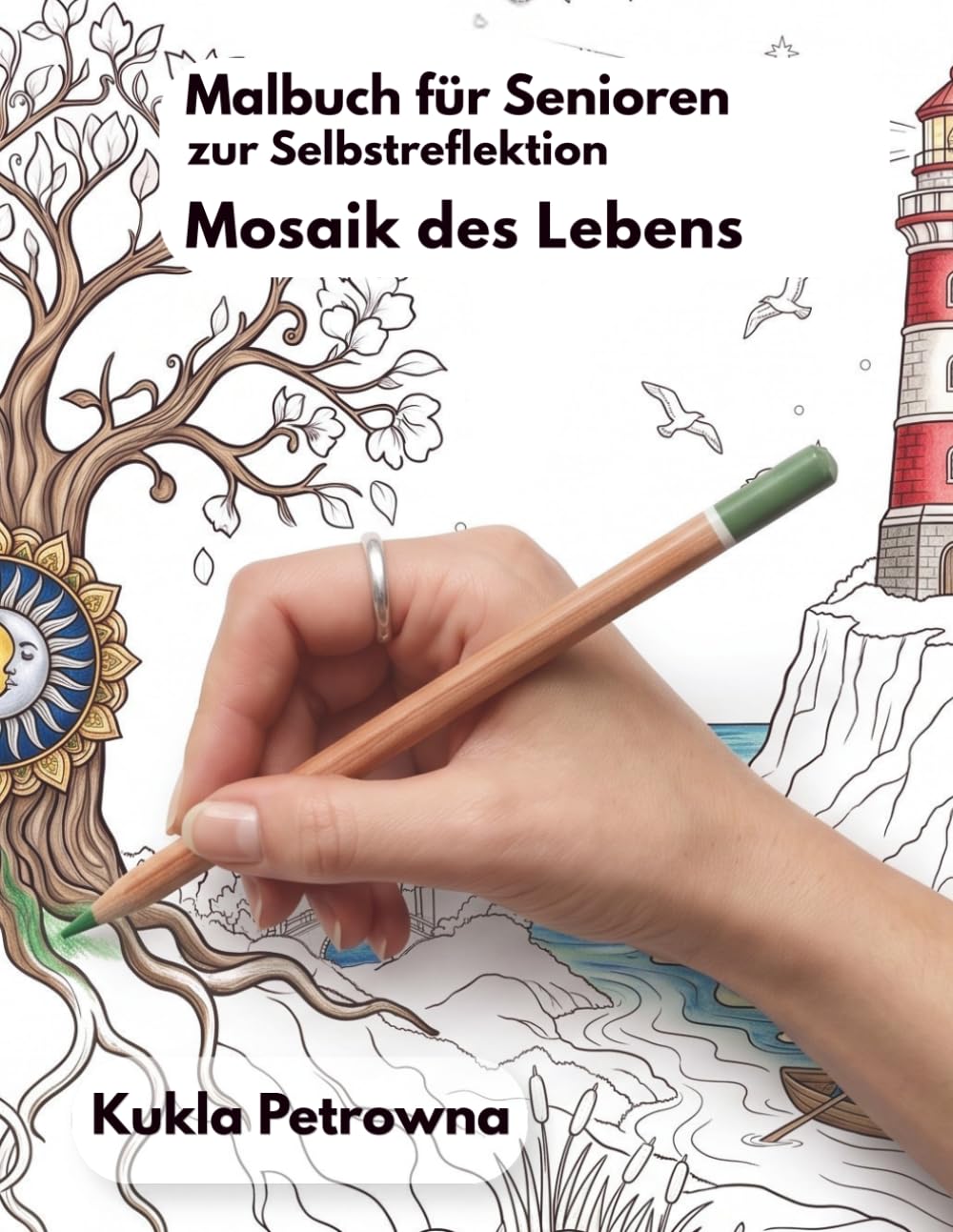 Malbuch für Senioren zur Selbstreflexion.: Mosaik des Lebens.