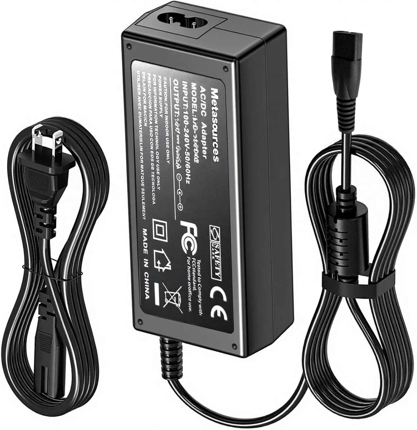 2-Prong 29.4V AC/DC Adapter Compatible with Wybot S1 WY200 25.2V 6400mAh Li-ion Battery 80W Cordless Robotic Pool Vacuum Floor Cleaner GM95-294300-D 3A Power Supply Cord Charger PSU