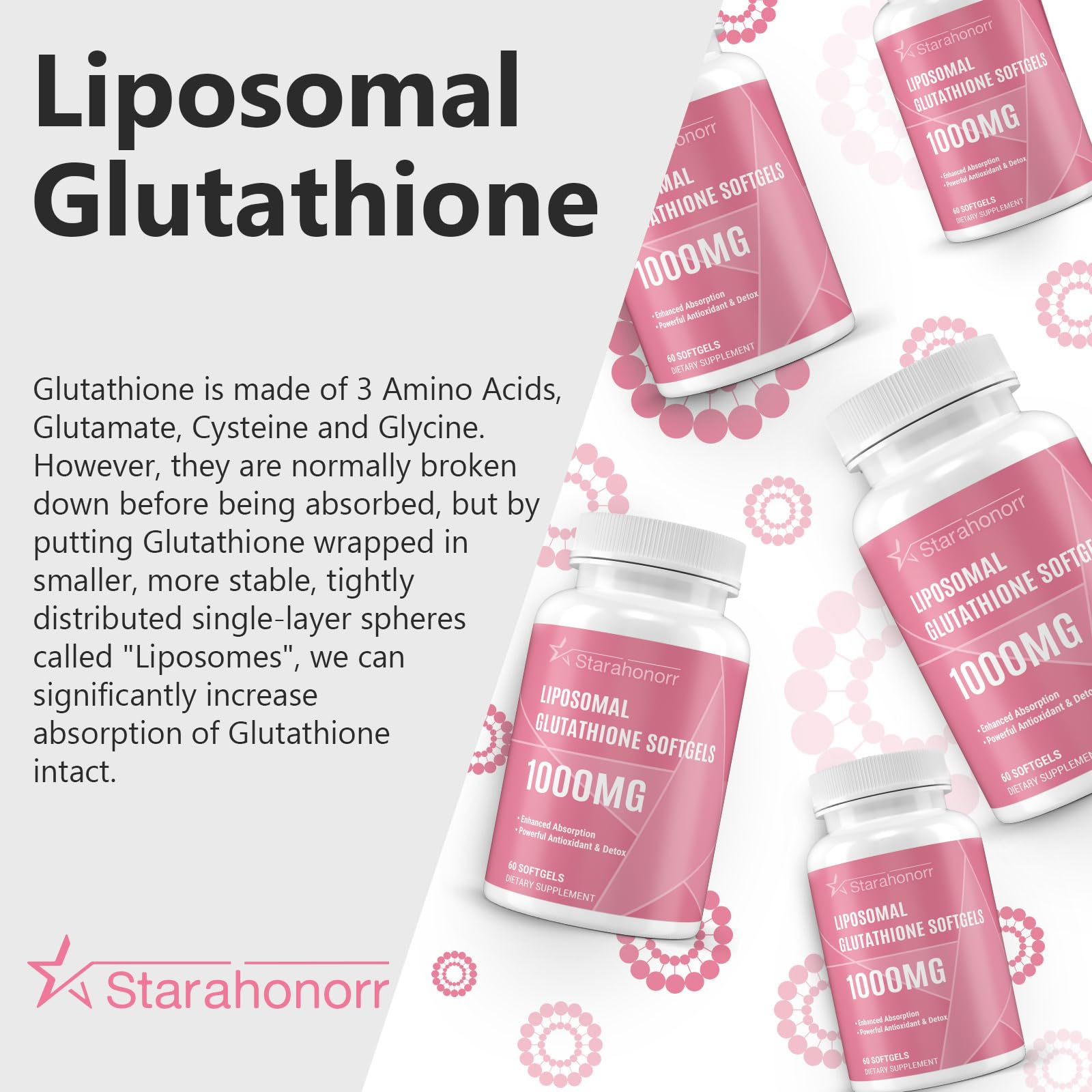 Liposomal Glutathione Softgels 1500MG,Liposomal Supplement with Vitamin C, 60 Softgels — Amazon image 5