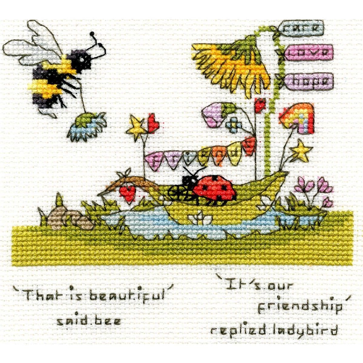 Bothy Threads Cross Stitch Kit - Beautiful Friendship