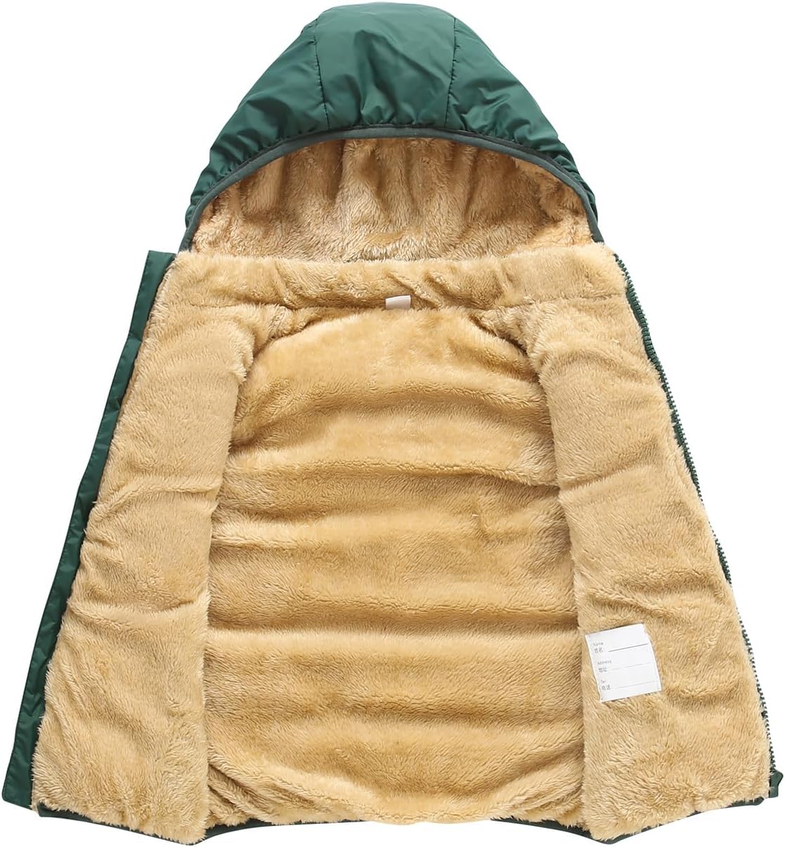 Toddler Puffer Vest Boys Girls Fleece Vest Puffy Toddler Boy Sleeveless Jacket Coat with Removable Hood