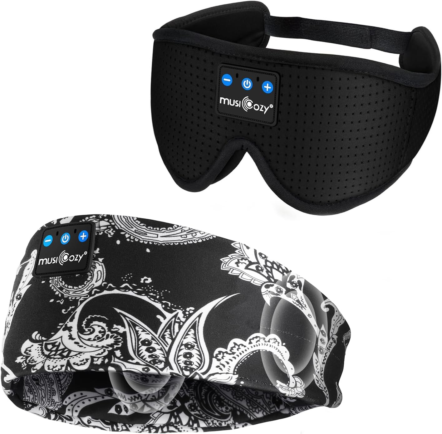 MUSICOZY Sleep Headphones Bluetooth 5.4 Headband, Sports Wireless Earphones Sweat Resistant Earbuds Sleeping Headphone with Ultra-Thin HD Stereo Speaker for Workout Running Cool Gadgets Unique Gifts