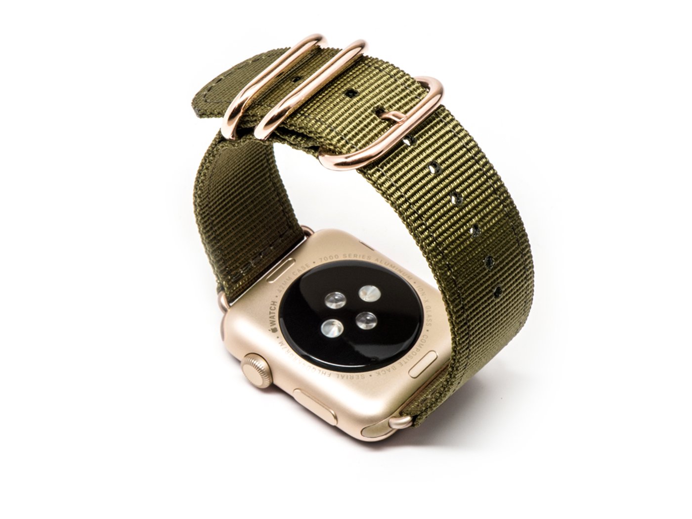 Monowear Nylon Monowear Apple Watch Band Monowear Olive Green - Main Image