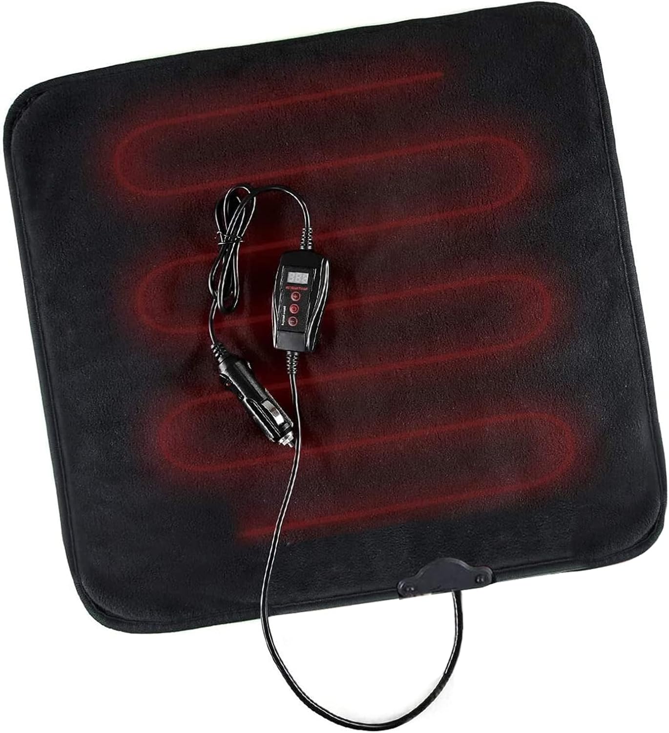 ZONETECH Black Warming Pad Cozy Warmth in Cold Weather, Perfectly Sized for Comfort and Portability for Pets 1 PACK Black