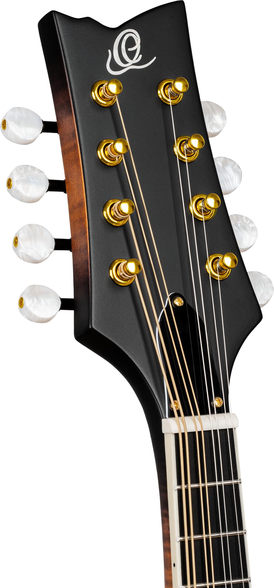 Ortega Guitars F-Style Mandoline Elektro-Akustisch – F-Holes – Mandolins – Inklusive Gig Bag – Massive Fichte / Geflammter Ahorn, Mehrfarbig (RMFE100AVO)