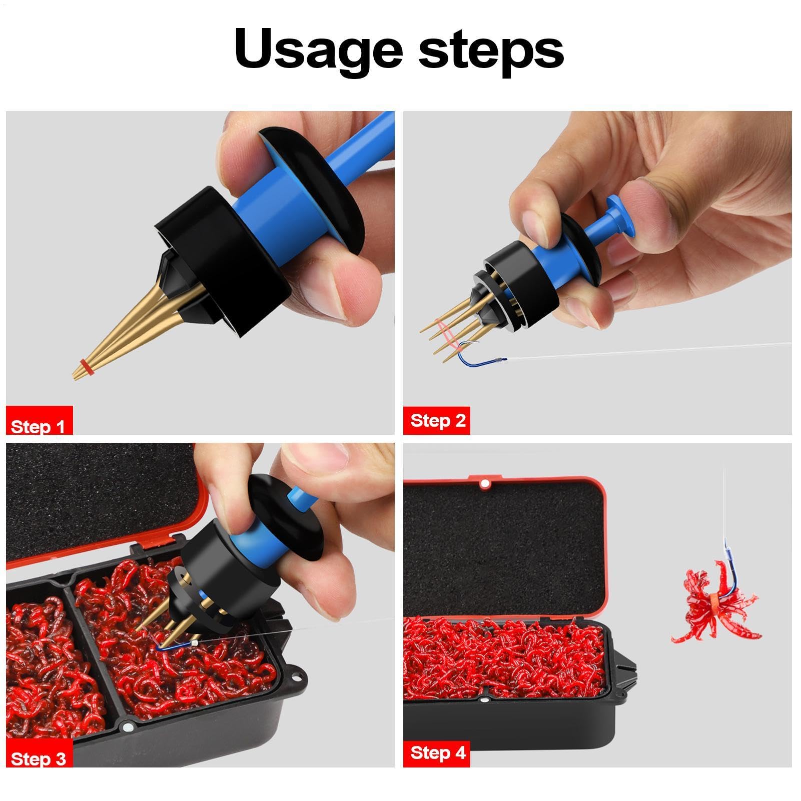 Strumento per anello pellet, anellatore per esche | Strumento di esca antiscivolo Anello per pellet | Kit per la, attrezzatura terminali da, clip per pellet con 1000