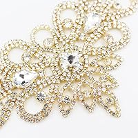 Vista 96 de PEARLY JUN Apliques de diamantes de imitación de plata con apliques de diamantes para vestidos, costura a mano, proyectos de manualidades, ropa