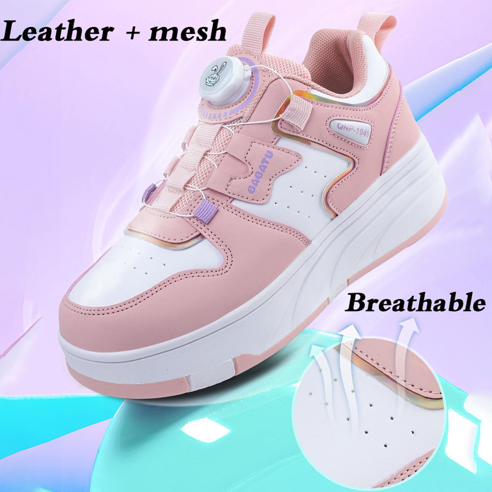 Zapatillas Deportivas con Ruedas para niños,Zapatos con Ruedas para niñas,Zapatillas con Ruedas,Zapatos con Ruedas Unisex niños,Retráctil,para Niños y Niña,para Pascua Cumpleaños,Navidad