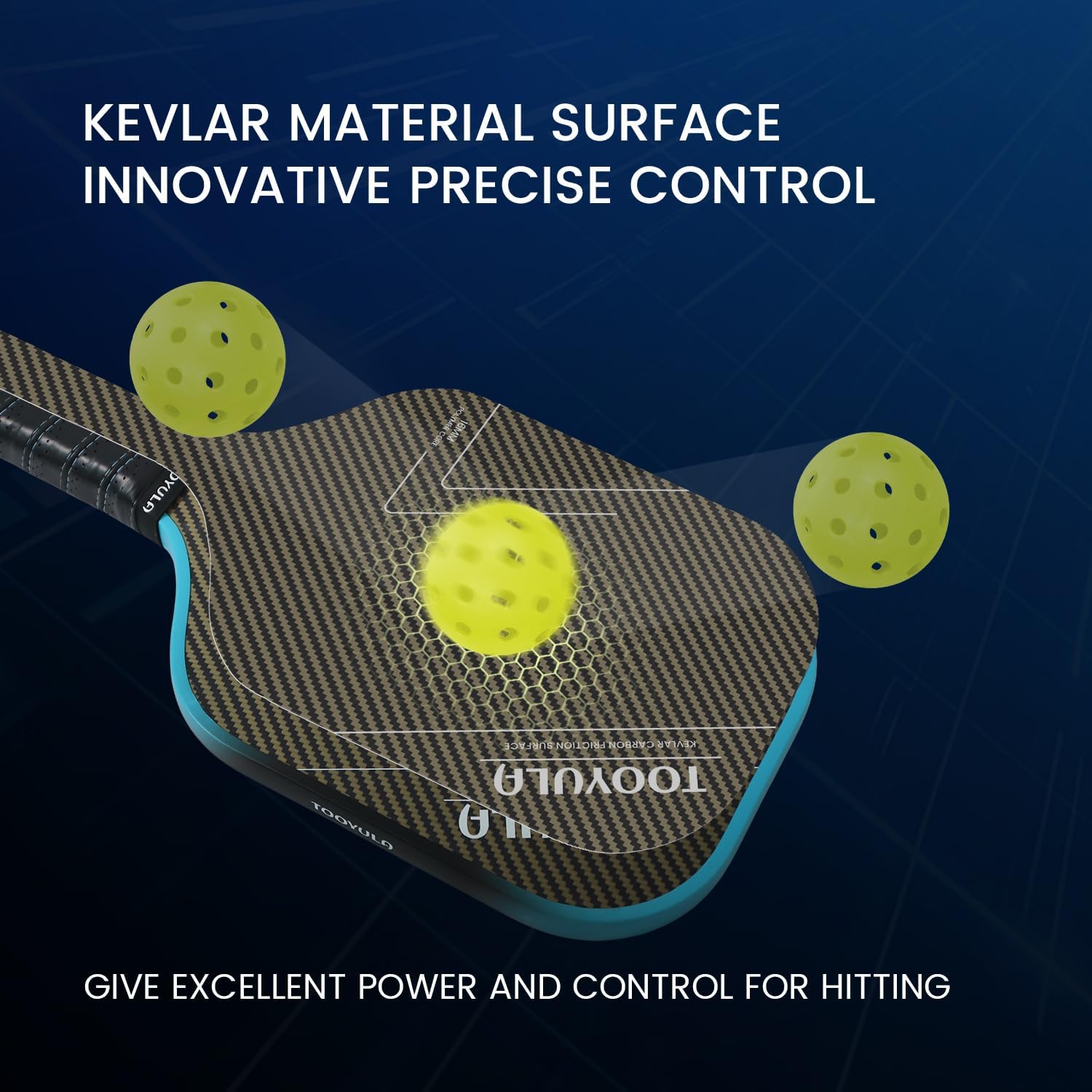 Pickleball Paddle Pickle Kevlar Surface Technology Outdoor Professional Rackets Honeycomb Polymer Core
