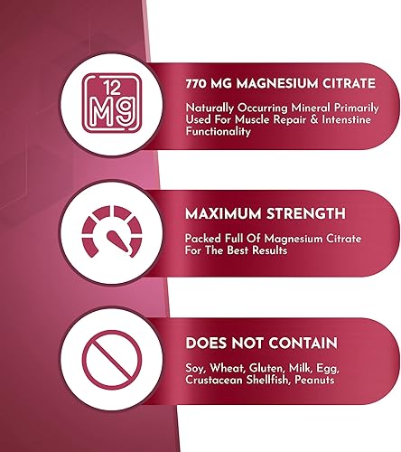Miniatura 9 de Gomitas de magnesio  770 mg de citrato de magnesio  Alivia el estrés y la ansiedad y mejora el sueño Ayuda a los músculos a recuperar y aliviar los