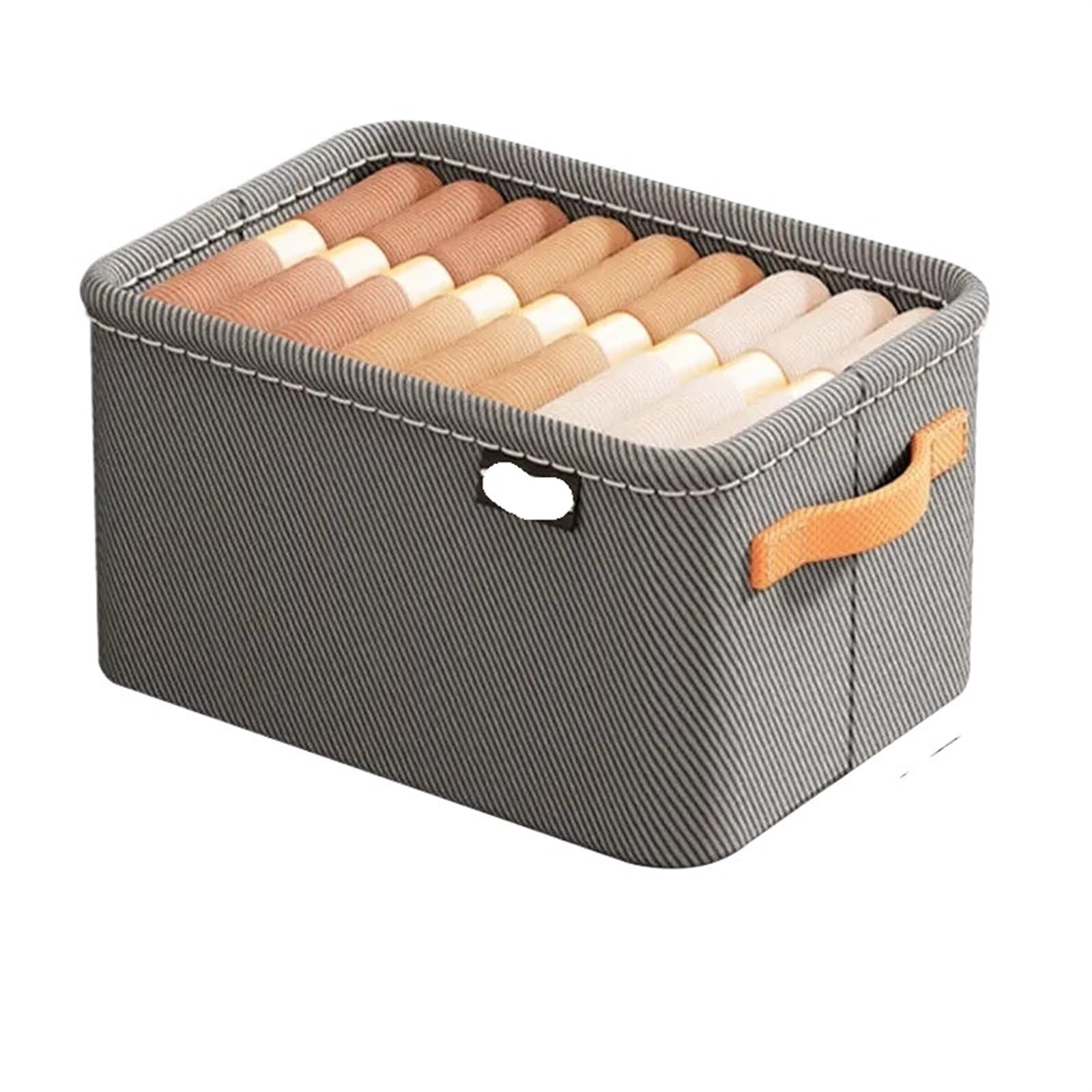 CGUOHU 6pcs Closet Organizer Jeans Organization Storage Box Clothing System Drawer Organizers Cabinet Pants For Wardrobe Storage(M grey)